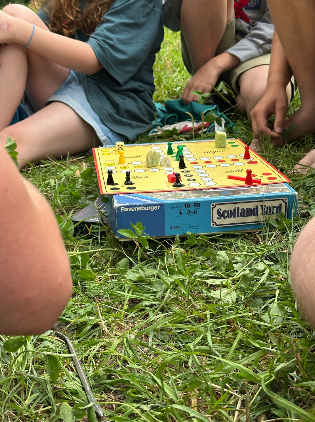 team playing educational game